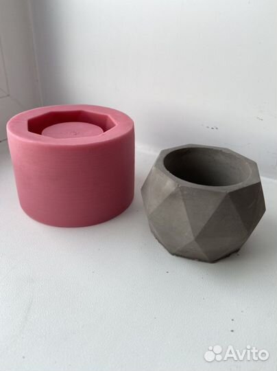 Силиконовая форма молд для бетона и гипса