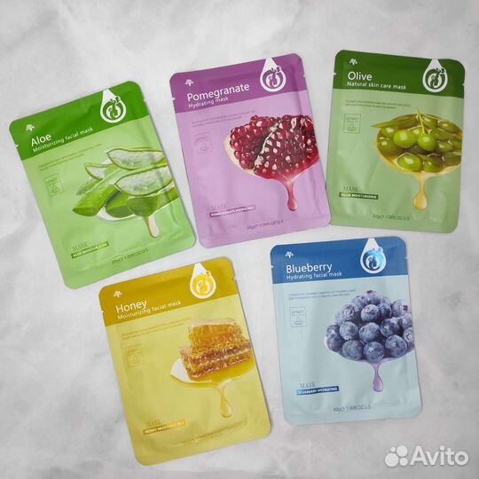 Новые маски тканевые для лица