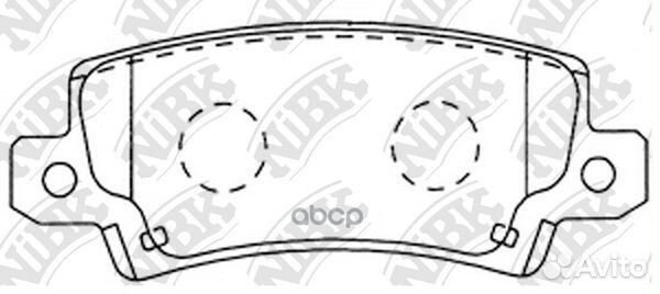 Колодки тормозные задние nibk PN1827 PN1827 NiBK