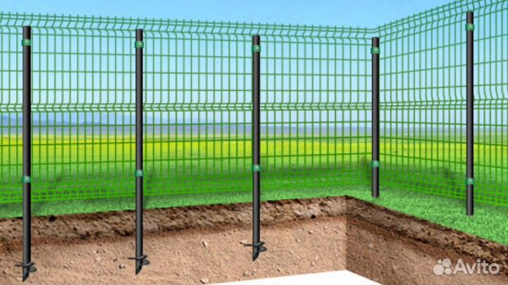 Монтаж свай