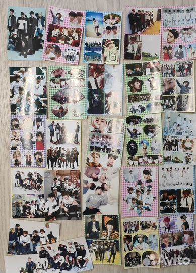 Набор наклеек с BTS - цена за 20 шт (листов)