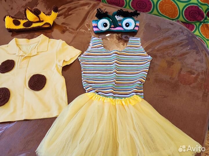 Костюм жирафа и гусеницы