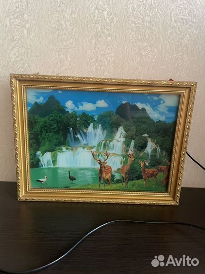Картина водопад илес музыкальная винтаж