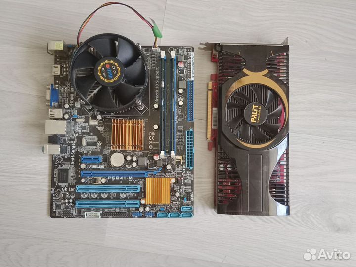 Материнская плата asus p5g41m с процессором