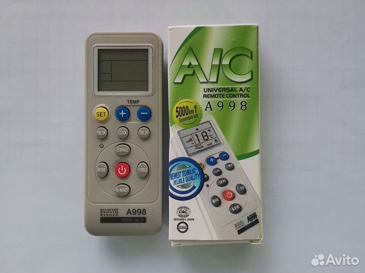 Универсальный пульт для кондиционера