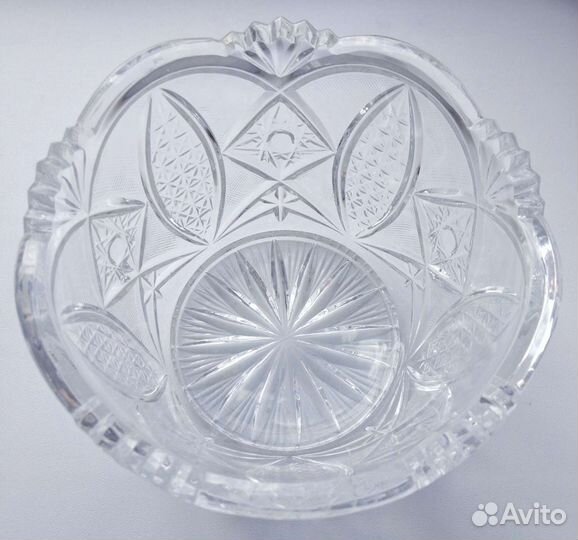Ваза конфетницы хрустальная СССР