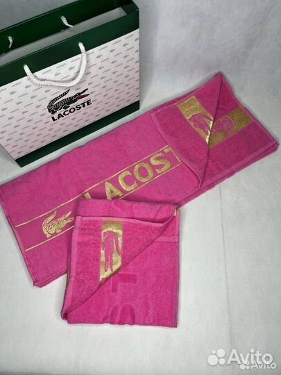 Розовый комплект полотенец - 