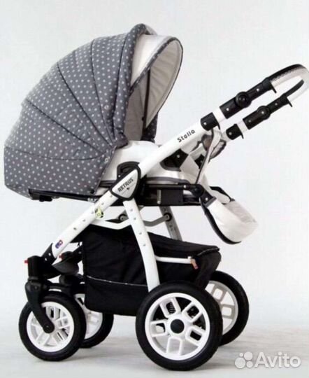Коляска 2 в 1 эко кожа