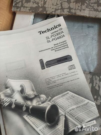 Cd проигрыватель technics SL- PG360A