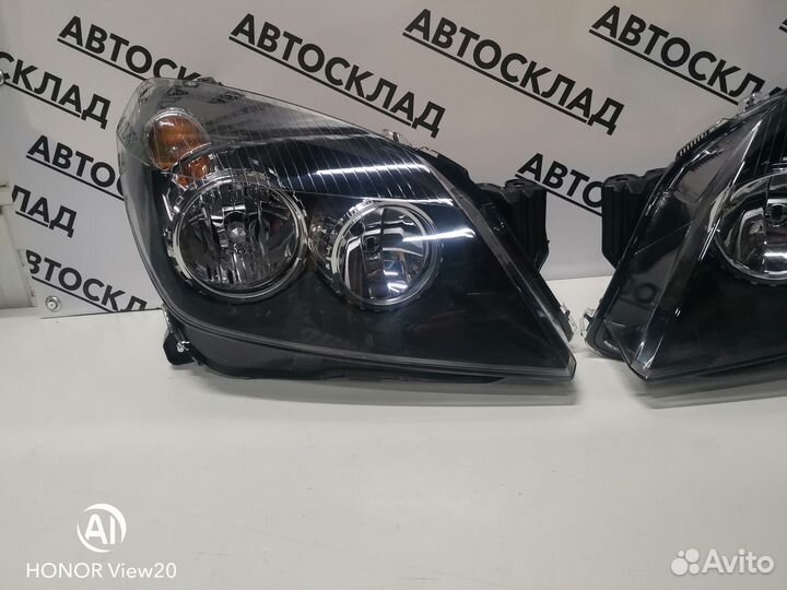 Опель астра h Opel Astra H 2004 2011 Фара черная