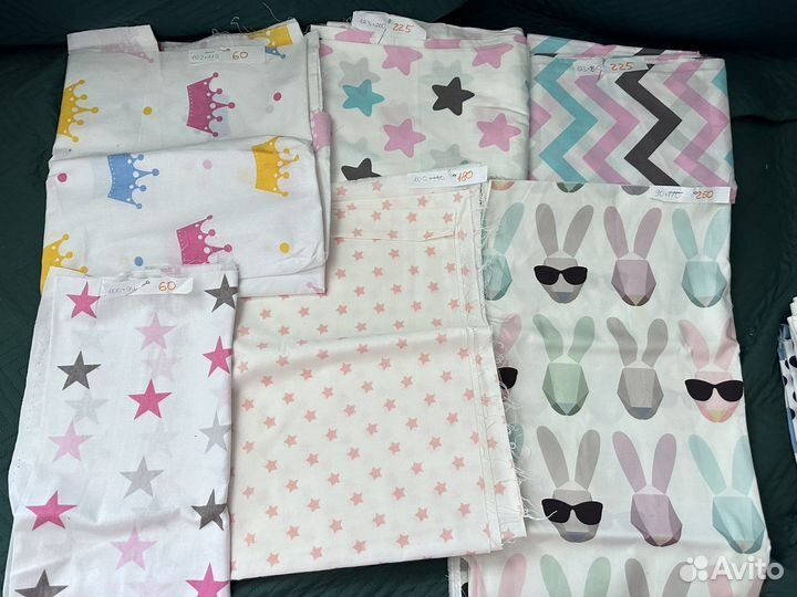 Ткани, хлопок, плюш, велюр, трикотаж