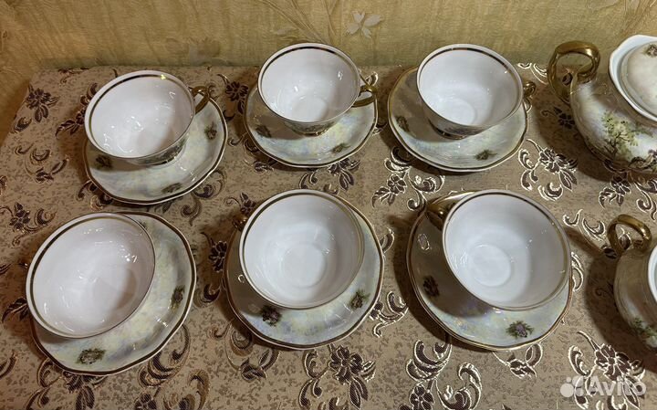 Сервиз чайный Мадонна Польша 1980гг фарфор глазурь