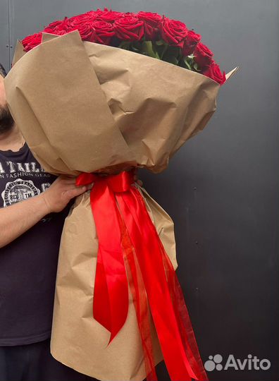 Букет роз, 31, 51, 101 с доставкой