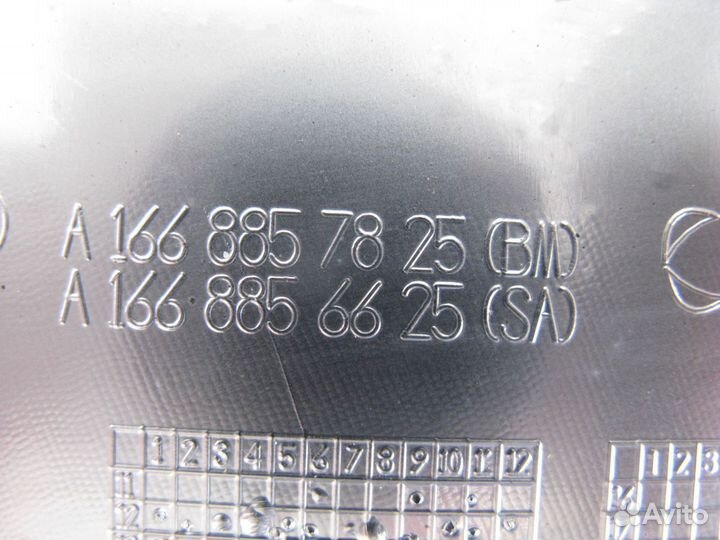 Mercedes W166 GL накладка переднего бампера 2013+