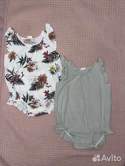 Боди песочники H&M 80р