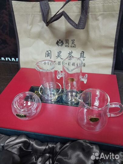 Китайский стеклянный набор для чайных церемоний