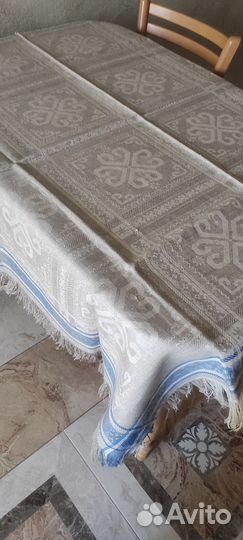 Скатерти новые, винтаж,лен 100 и хлопок