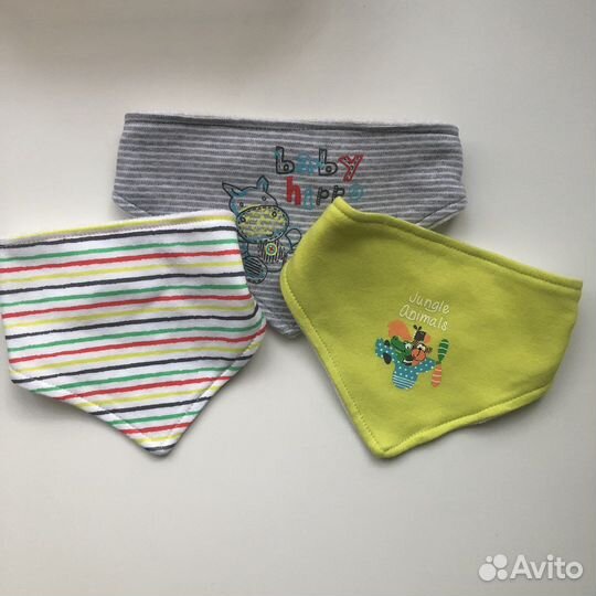 Слюнявчики набор 3 шт