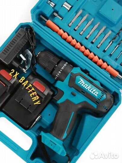 Аккумуляторная дрель шуруповерт makita