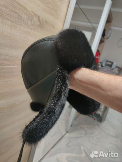 Норковая шапка мужская новая 58