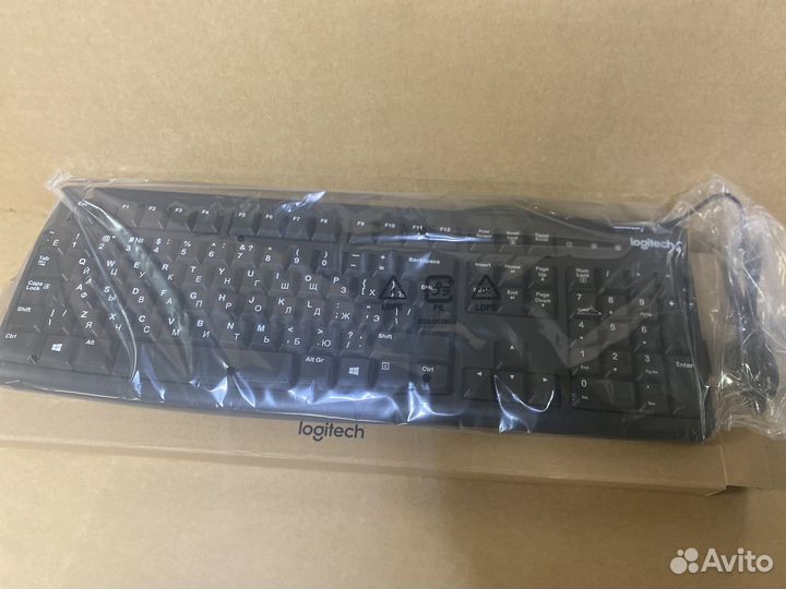 Клавиатура Logitech K120 for business черный USB