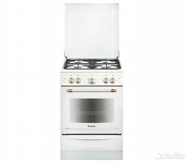 Газовая плита gefest пг 6100-02 0185 белый 