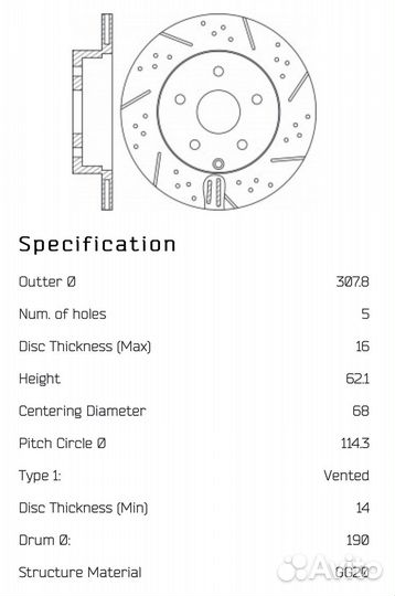 Тормозные диски power stop(powerstop) nissan
