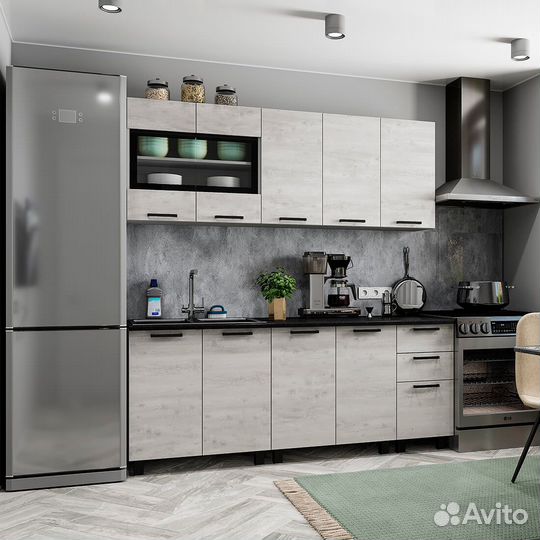 Кухня 2,0м Сканди № 1 новая