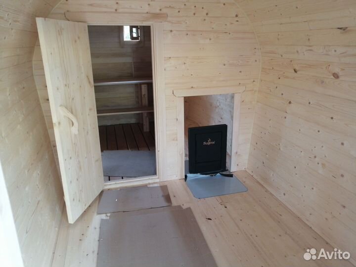Банька с верандой