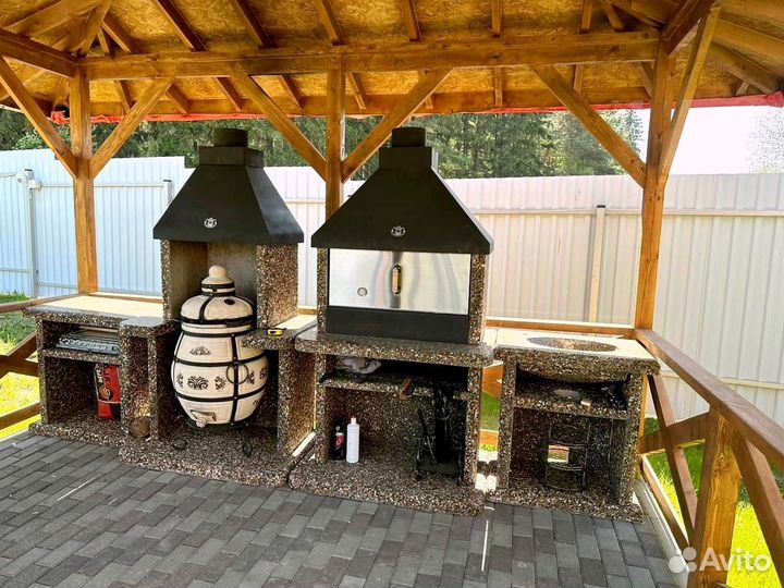 Модульная печь барбекю