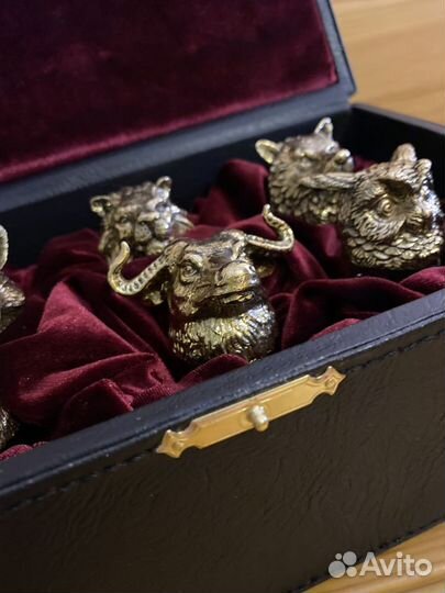 Набор стопок-перевертышей «звери»/ Подарок мужчине