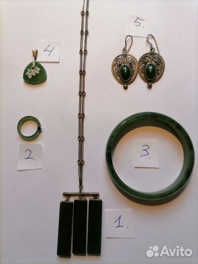 Украшения из натурального камня. Винтаж. СССР