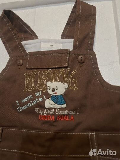 Комбинезончик утеплённый хб новый до года Италия