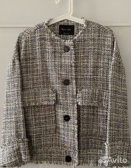 Твидовый бомбер Massimo Dutti