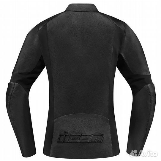 Icon Overlord Leather CE мотокуртка черная женская
