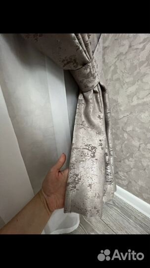 Комплект готовых интерьерных штор Мрамор