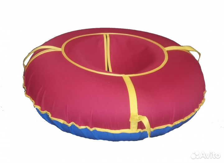 Санки-ватрушка,диаметр 110см,низ пвх, верх ткань
