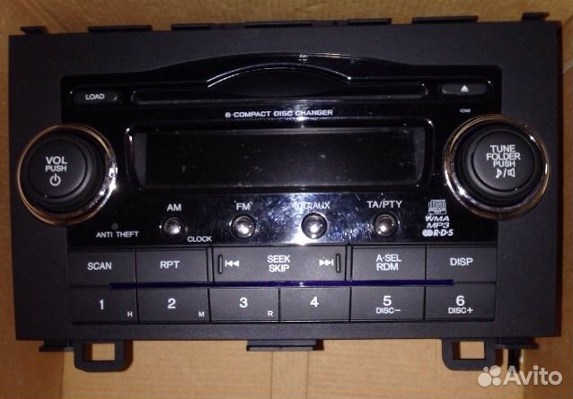Магнитола на HondaCR-V 2008 г