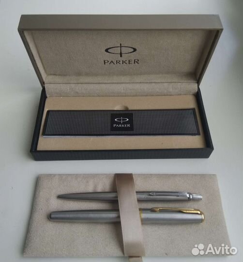 Ручки Parker Sonnet St. Steel 2 шт. в наборе