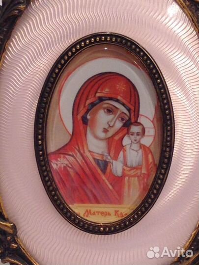 Рамка серебро эмаль гильоше