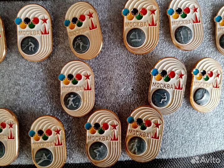 Набор значков олимпиада 80 редкий
