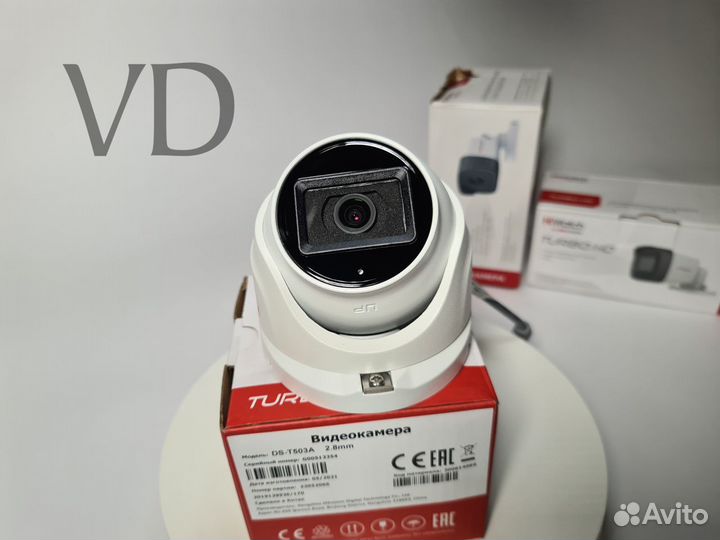 TVI видеокамера hiwatch DS-T503A (2.8 mm) микрофон