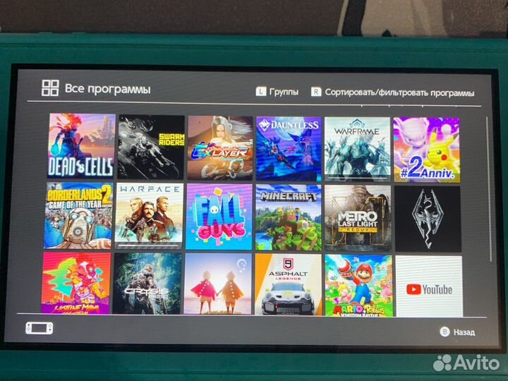 Nintendo switch lite с играми