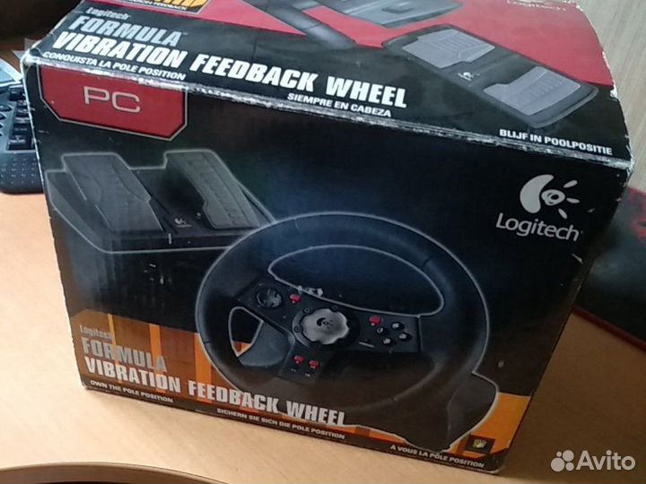 Игровой руль logitech formula vibration feedback w