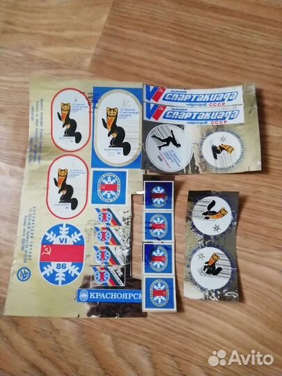 Наклейки Красноярск 1986г СССР редкость