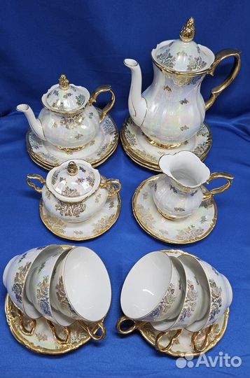 Чайный фарфоровый сервиз гдр