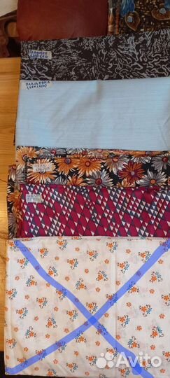 Отрез ткани СССР плащевка/шелк/батист