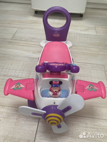 Каталка пушкар самолет с пропеллером Дисней