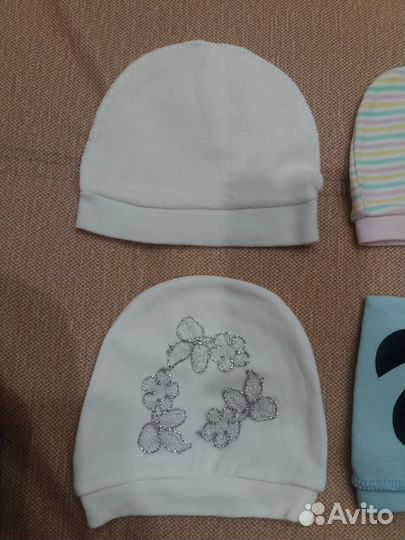 Шапочки для новорожденной девочки