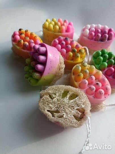 Массажное мыло с люфой